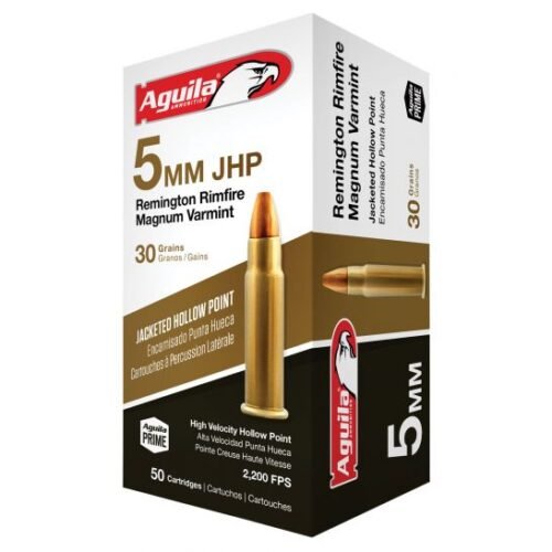 redwoodarsenal (13) Aguila 5mm Remington Rimfire Magnum Ammo 30 Grain Jacketed Hollow Point