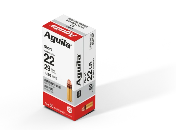 redwoodarsenal (14) Aguila Super Extra High Velocity 22 Short Ammo 29 Grain Plated Round Nose