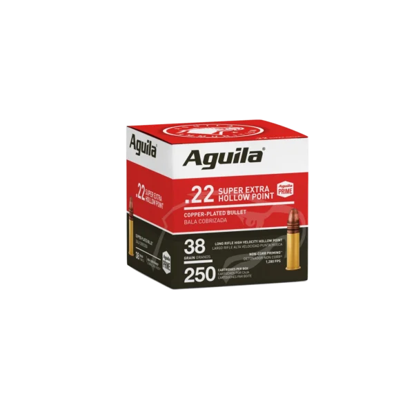 redwoodarsenal (30) Aguila Super Extra High Velocity 22LR Ammo 38 Grain Plated Hollow Point