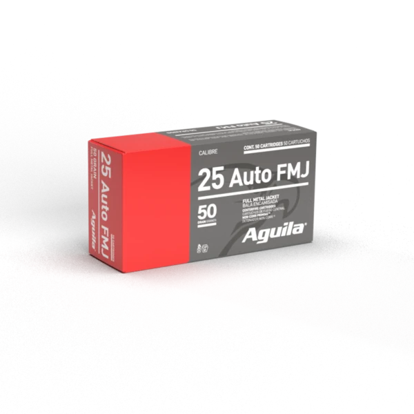 redwoodarsenal (38) Aguila 25 ACP Ammo 50 Grain Full Metal Jacket Box of 50