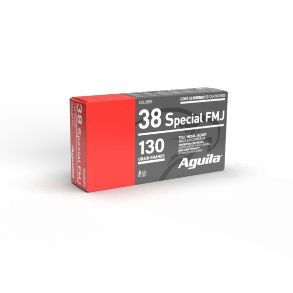 redwoodarsenal (48) Aguila 38 Special Ammo 130 Grain Full Metal Jacket Box of 50