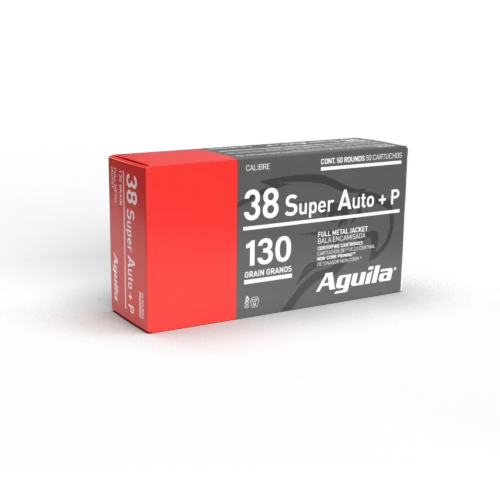 redwoodarsenal (50) Aguila 38 Super +P Ammo 130 Grain Full Metal Jacket Box of 50