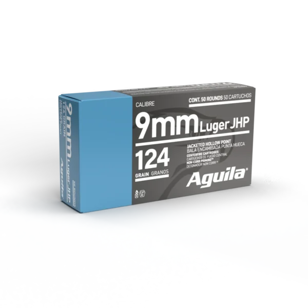 redwoodarsenal (58) Aguila 9mm Luger Ammo 124 Grain Jacketed Hollow Point