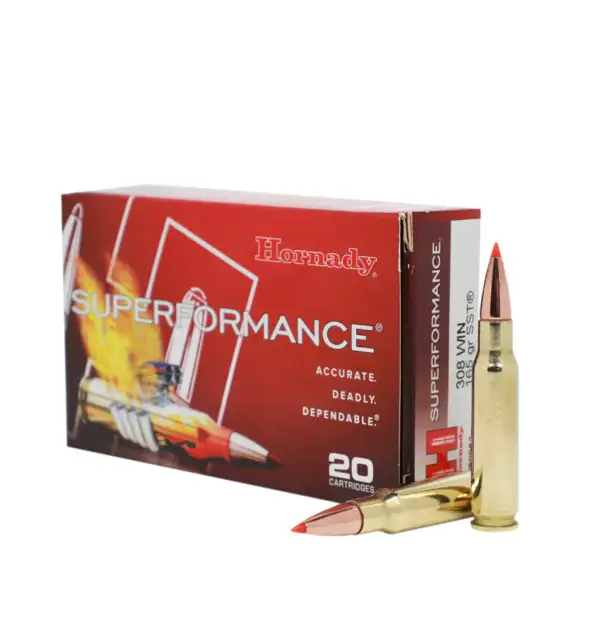 redwoodarsenal (112) Hornady Superformance 308 Winchester Ammo 165 Grain Hornady SST