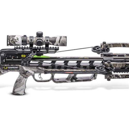 TenPoint Turbo X Crossbow with RangeMaster 100 Scope ACUslide Moss Green