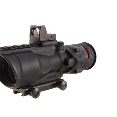 redwoodarsenal (57) Trijicon ACOG Rifle Scope 6x 48mm Dual-Illuminated with 6.5 MOA RMR Type 2 Red Dot Sight Colt Knob Thumbscrew Mount