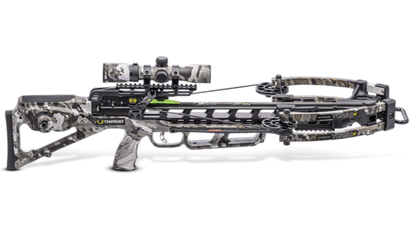 redwoodarsenal TenPoint Turbo X Crossbow with RangeMaster 100 Scope ACUslide Moss Green
