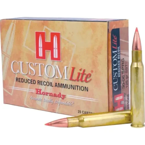 redwoodarsenal (90) Hornady Custom Lite 30-06 Springfield Ammo 125 Grain Hornady SST (Super Shock Tip) Polymer Tip Box of 20