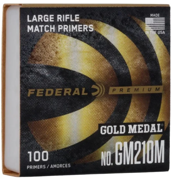 Federal Premium Gold Medal Large Rifle Match Primers #210M