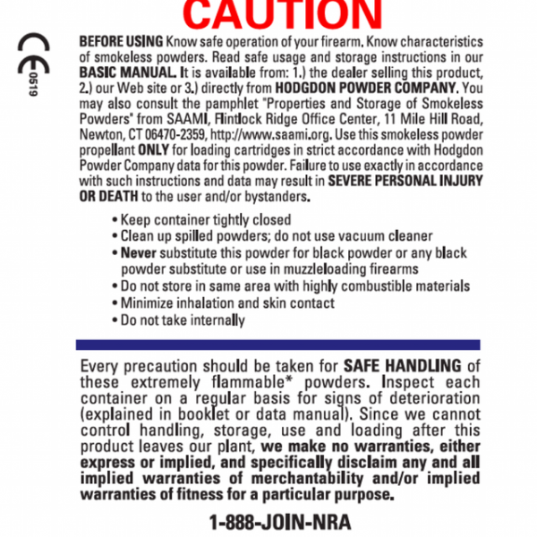 redwoodarsenal (30) Hodgdon H110 Smokeless Gun Powder