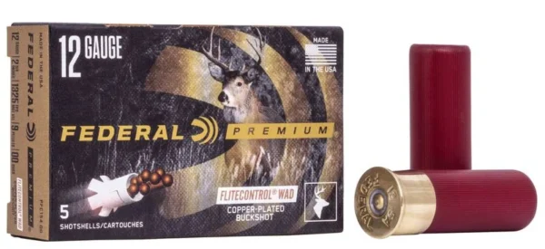 Federal Premium Vital-Shok 12 Gauge Buckshot Ammo 3" with Flitecontrol Wad