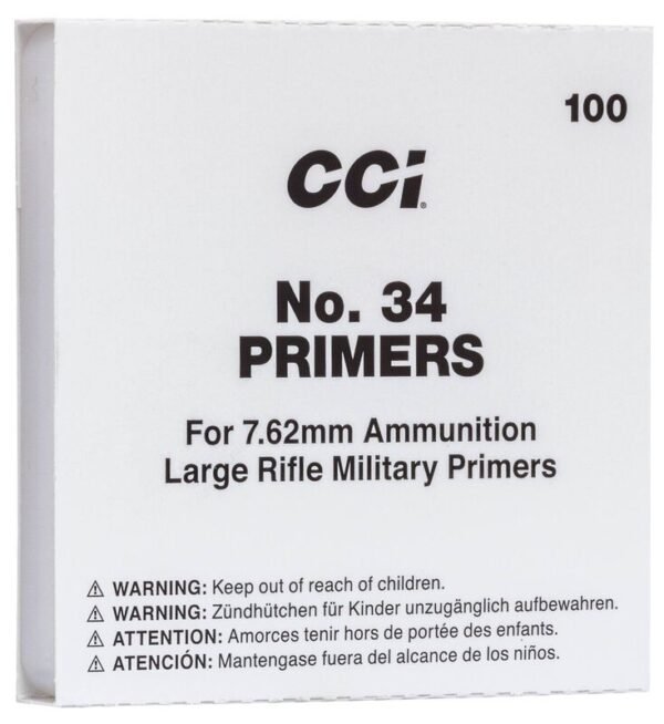 CCI Large Rifle 7.62mm NATO-Spec Military Primers #34