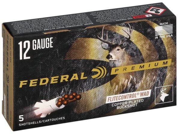 redwoodarsenal (9) Federal Premium Vital-Shok 12 Gauge Buckshot Ammo 2-3/4" #00 Buckshot 9 Pellets with Flitecontrol Wad