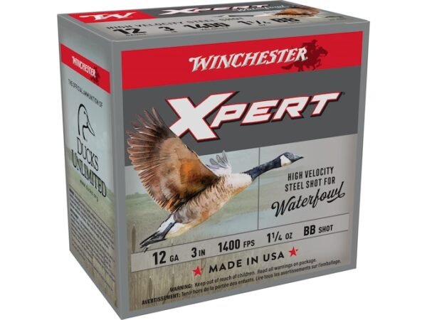 Winchester Xpert High Velocity Waterfowl 12 Gauge Ammo 3" BB Steel Shot 1-1/4 oz Box of 25