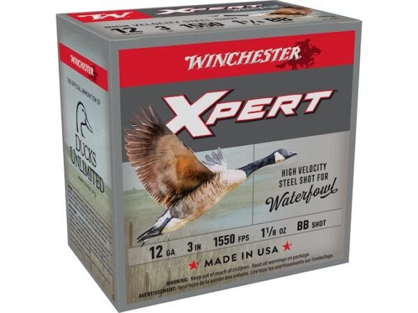 Winchester Xpert High Velocity Waterfowl 12 Gauge Ammo 3" BB Steel Shot 1-1/8 oz